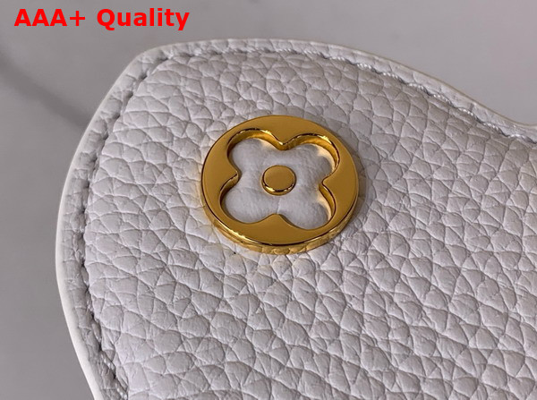 Louis Vuitton Capucines Mini Handbag in Snow White Taurillon Leather and Python Leather Trim N85515 Replica