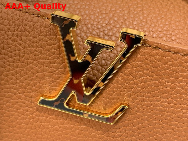 Louis Vuitton Capucines Mini Handbag in Tan Taurillon Leather Replica