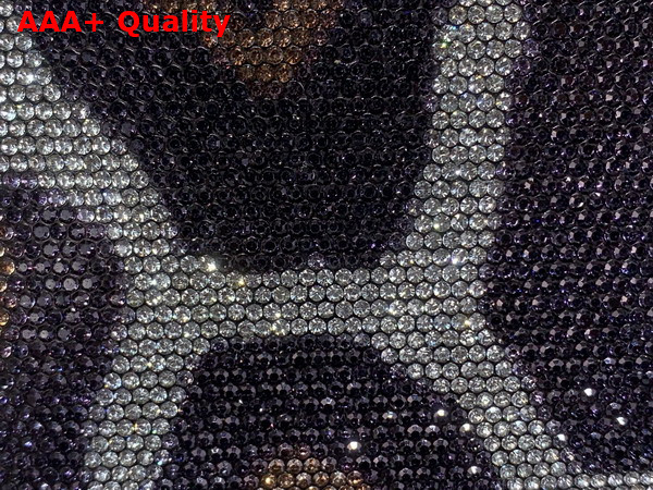Louis Vuitton Capucines Mini Handbag in White Calfskin Leather Covered by Strass M13335 Replica