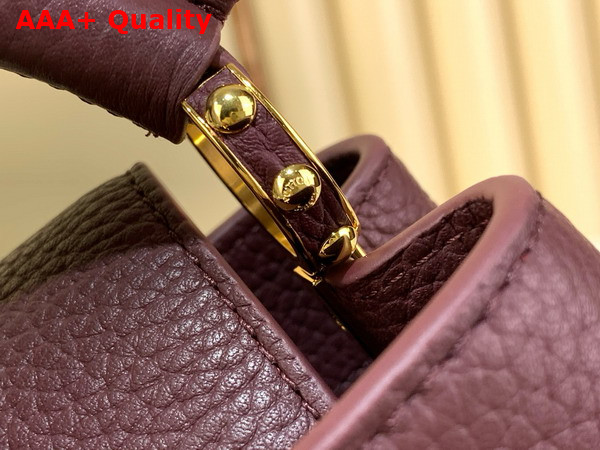 Louis Vuitton Capucines Mini Handbag in Wine Red Taurillon Leather M25893 Replica
