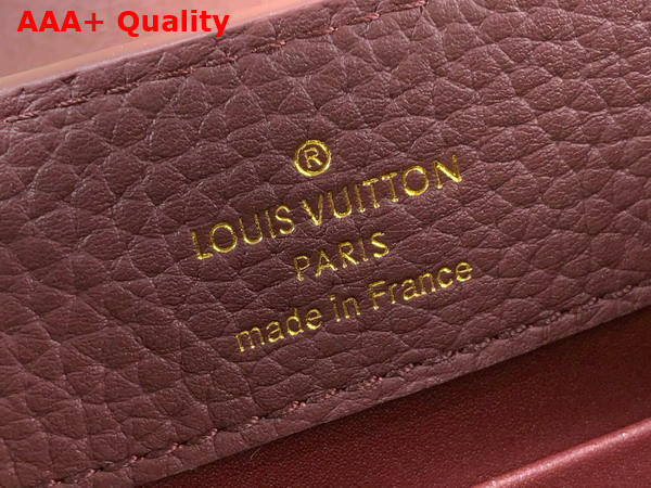 Louis Vuitton Capucines Mini Handbag in Wine Red Taurillon Leather M25893 Replica