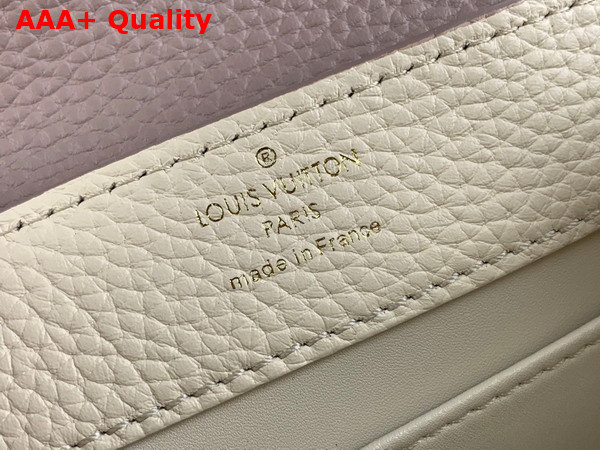 Louis Vuitton Capucines Mini Handbag with a Wavy Base in Light Pink Taurillon Leather M22122 Replica