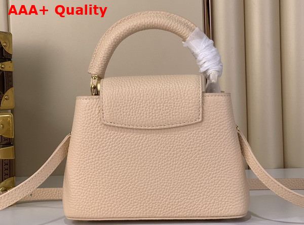 Louis Vuitton Capucines Mini Hazelnut Taurillon Leather with Decorative Chain Replica