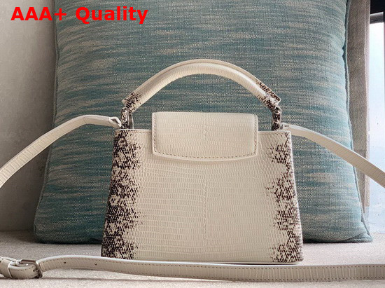 Louis Vuitton Capucines Mini Natural Beige Lizard Leather N94743 Replica