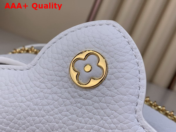 Louis Vuitton Capucines Mini Snow Taurillon Leather with a Colorful Charm Embellished Chain M28200 Replica