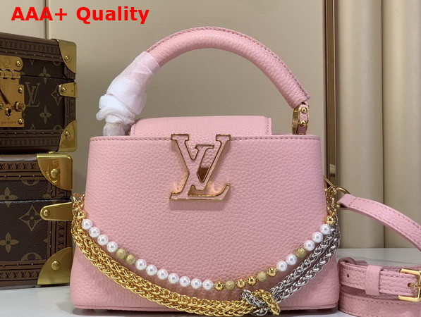 Louis Vuitton Capucines Mini Sweet Pink Taurillon Leather M27309 Replica