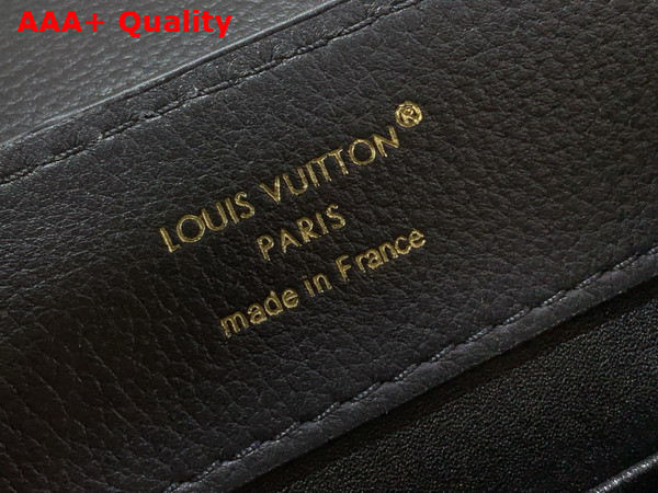 Louis Vuitton Capucines Mini in Black Bull Calf and Karung Leather Elevated with a Gold Toned Handle and LV Initials M13737 Replica