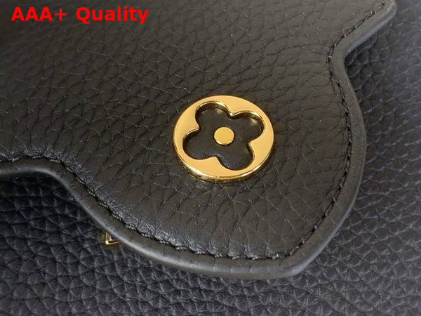 Louis Vuitton Capucines Mini in Black Taurillon Leather Adorned with a Charm Embellished Chain Replica