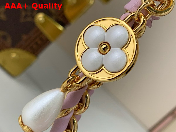 Louis Vuitton Capucines Nano Handbag Baby Pink Mother of Pearl Taurillon Leather Replica