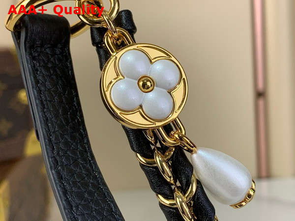 Louis Vuitton Capucines Nano Handbag Black Mother of Pearl Taurillon Leather Replica