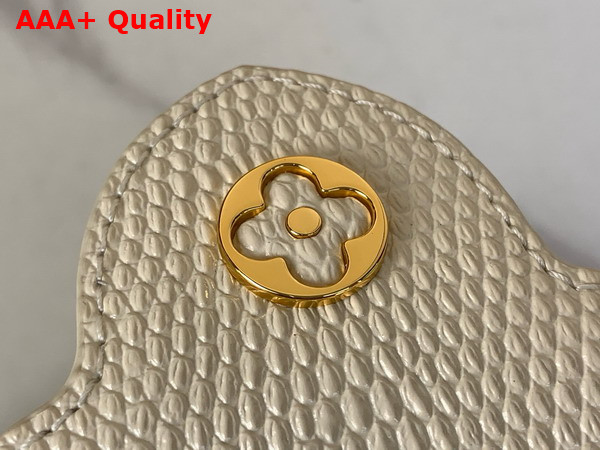 Louis Vuitton Capucines Nano Handbag Cream Mother of Pearl Taurillon Leather M25611 Replica