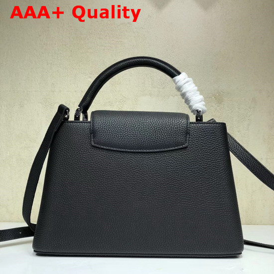 Louis Vuitton Capucines PM Black Taurillon Leather Ruthenium Hardware Replica