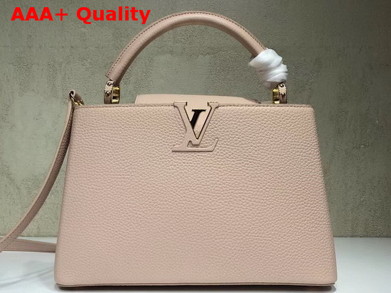 Louis Vuitton Capucines PM Pink Taurillon Leather Gold Hardware Replica