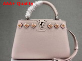 Louis Vuitton Capucines BB in Pink with Flowers Replica