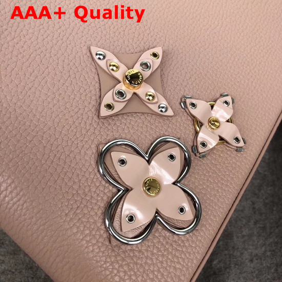 Louis Vuitton Capucines PM with Leather Flowers in Pink Replica