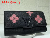Louis Vuitton Capucines Wallet in Black Taurillon Leather Replica