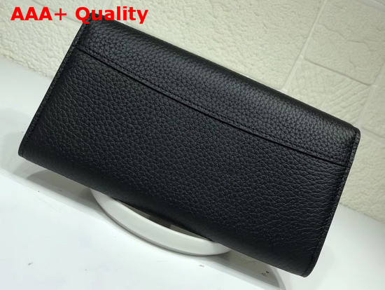 Louis Vuitton Capucines Wallet in Black Taurillon Leather Replica