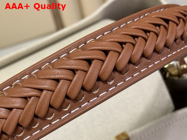 Louis Vuitton Capucines Weekender Tan Canvas and Cowhide Leather M28439 Replica