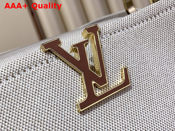 Louis Vuitton Capucines Weekender Tan Canvas and Cowhide Leather M28439 Replica