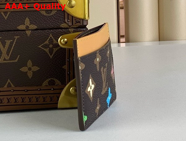Louis Vuitton Card Holder Chocolate Monogram Craggy Coated Canvas M83348 Replica