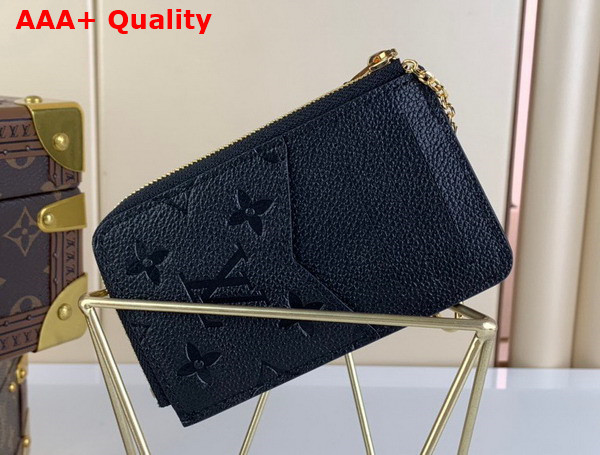 Louis Vuitton Card Holder Recto Verso Black Monogram Empreinte Leather M69421 Replica