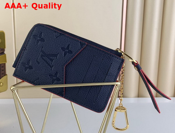 Louis Vuitton Card Holder Recto Verso Marine Rouge Monogram Empreinte Leather M69420 Replica