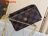 Louis Vuitton Card Holder Recto Verso Rouge Damier Ebene Canvas N60406 Replica