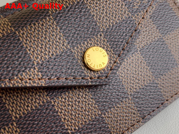 Louis Vuitton Card Holder Recto Verso Rouge Damier Ebene Canvas N60406 Replica