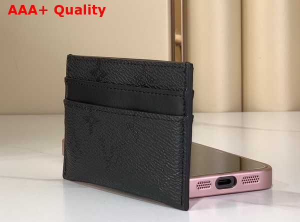 Louis Vuitton Card Holder in Black Monogram Midnight Coated Canvas M26734 Replica