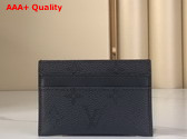 Louis Vuitton Card Holder in Black Monogram Midnight Coated Canvas M26734 Replica