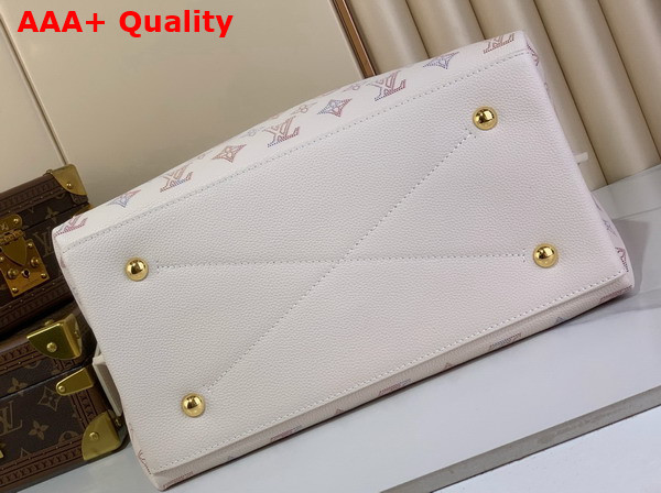 Louis Vuitton Carmel Handbag in Dream Cream Perforated Mahina Calfskin Leather M25894 Replica