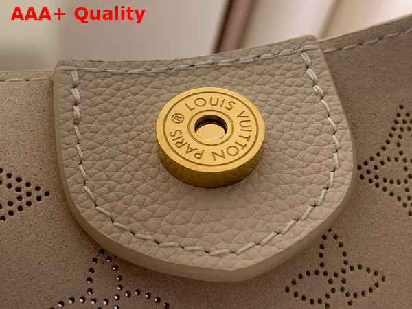 Louis Vuitton Carmel Handbag in Dream Cream Perforated Mahina Calfskin Leather M25894 Replica