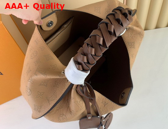 Louis Vuitton Carmel Hobo Bag in Arizona Brown Mahina Perforated Calfskin M59303 Replica