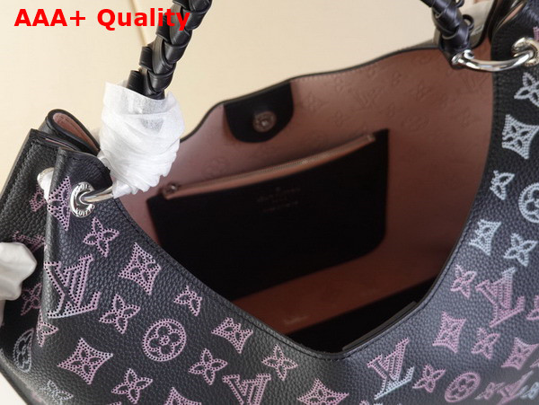 Louis Vuitton Carmel Hobo Bag in Black Perforated Mahina Calf Leather M21299 Replica