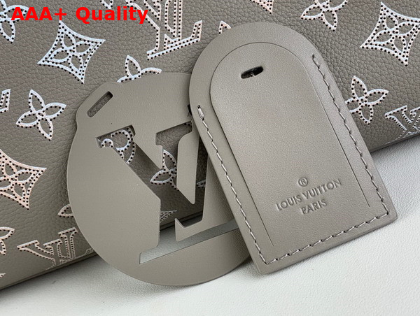 Louis Vuitton Carmel Hobo Bag in Gray Mahina Perforated Calf Leather M23396 Replica