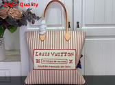 Louis Vuitton Carry It Bag Bicolor Beige Plum Cotton Canvas M15121 Replica