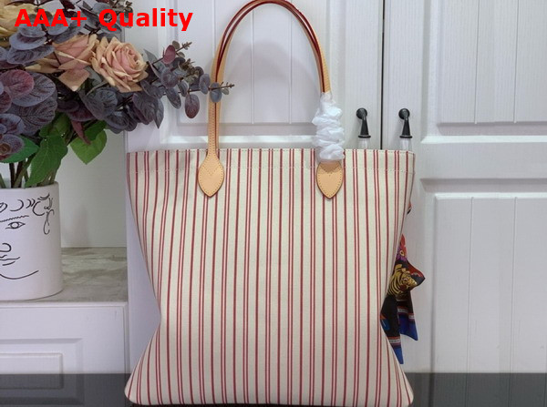 Louis Vuitton Carry It Bag Bicolor Beige Plum Cotton Canvas M15121 Replica