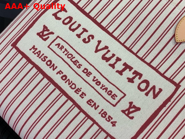 Louis Vuitton Carry It Bag Bicolor Beige Plum Cotton Canvas M15121 Replica