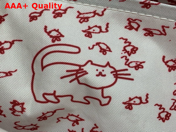 Louis Vuitton Carry It Bag Bicolor Beige Plum Cotton Canvas M15121 Replica