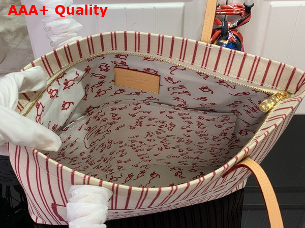 Louis Vuitton Carry It Bag Bicolor Beige Plum Cotton Canvas M15121 Replica