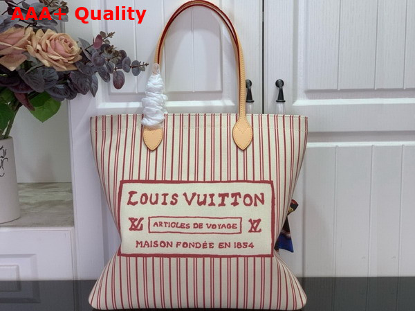 Louis Vuitton Carry It Bag Bicolor Beige Plum Cotton Canvas M15121 Replica