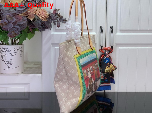 Louis Vuitton Carry It Bag in Meowgram Cotton Canvas M15128 Replica