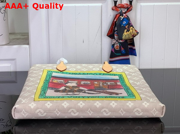 Louis Vuitton Carry It Bag in Meowgram Cotton Canvas M15128 Replica