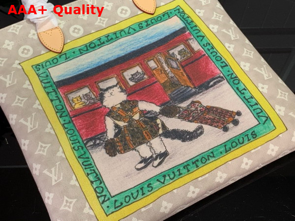 Louis Vuitton Carry It Bag in Meowgram Cotton Canvas M15128 Replica