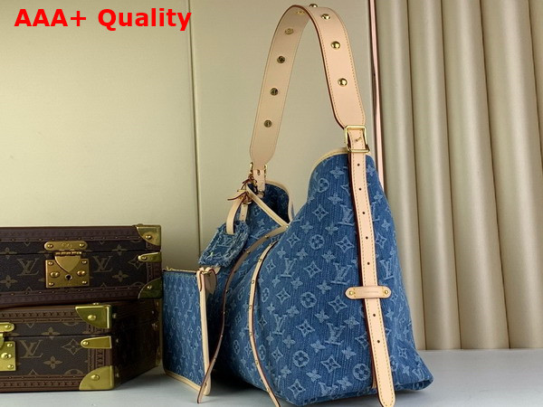 Louis Vuitton Carryall MM Bag in Denim Blue Monogram Denim M46855 Replica