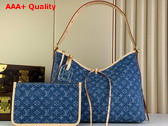 Louis Vuitton Carryall MM Bag in Denim Blue Monogram Denim M46855 Replica
