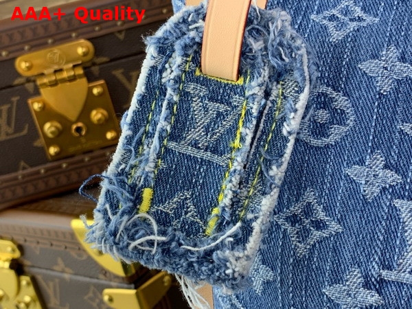 Louis Vuitton Carryall MM Bag in Denim Blue Monogram Denim M46855 Replica