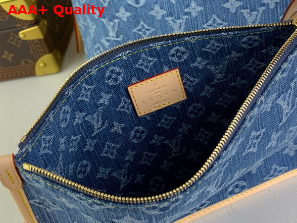 Louis Vuitton Carryall MM Bag in Denim Blue Monogram Denim M46855 Replica