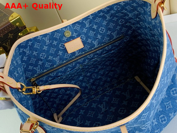 Louis Vuitton Carryall MM Bag in Denim Blue Monogram Denim M46855 Replica