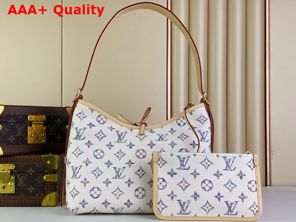 Louis Vuitton Carryall PM Bag Multicolor Beige Monogram Jacquard Fabric M24707 Replica